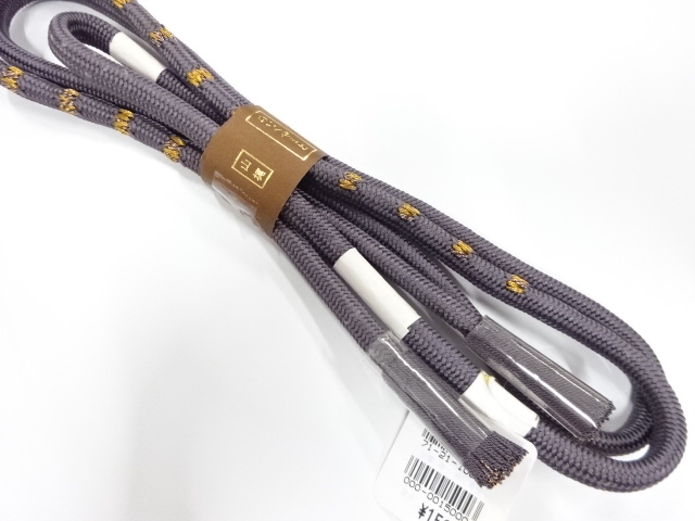 未使用品　正絹　撚り房　手組帯締め